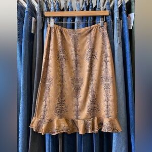 No Boundaries Zebra Print Midi Skirt